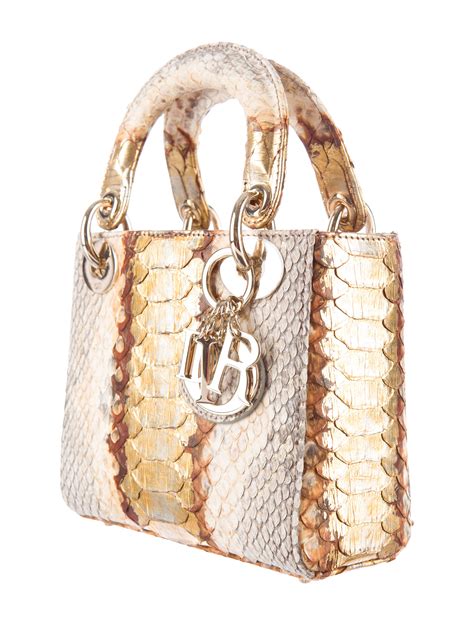 lady dior mini python|dior handbags.